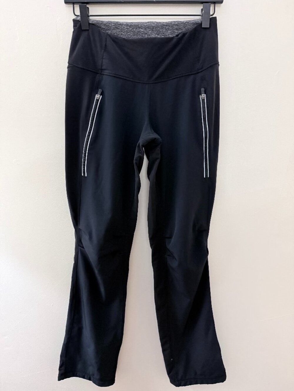 Lululemon Run: Free Pant Women's Size 4 Black Moisture Wicking Tech Fleece